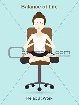 Relax at work concept