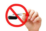 No Smoking Prohibition Sign Concept