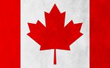 Canadian grunge flag background