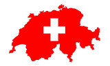 Switzerland Map Flag
