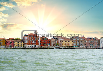 Sunrise at Grand Canal in Venice