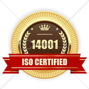 ISO 14001 certified medal - Environmental management
