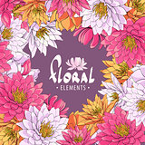 Lotus floral illustration