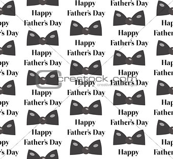 Bow tie seamless patterns. Father s Day holiday concept repeating texture, endless background. Vector illustration
