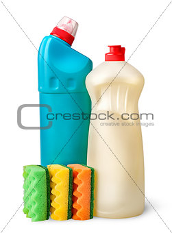Sponges and detergent