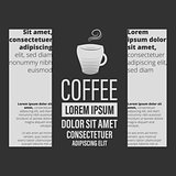 Cafe coffee banner