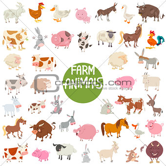 farm animal characters big set