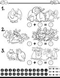 maths activity coloring page