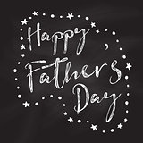 Chalkboard Father's Day background 
