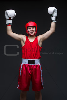 Young boxer winner