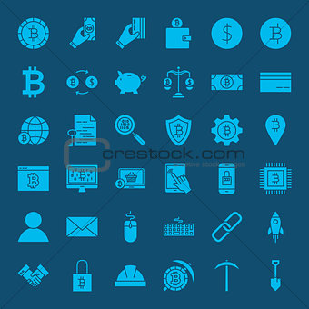 Cryptocurrency Glyphs Website Icons