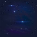 Dark night starry sky background