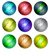 Set of Different Spheres