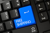 Free Shipping - Modern Laptop Key. 3D.