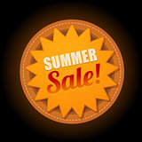 Hot summer sale sun sticker symbol sign