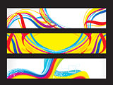 abstract artistic colorful web banners
