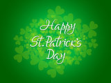 abstract st patrick day text