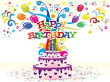 abstract colorful birthday background