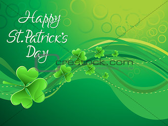abstract artistic st patrick background 