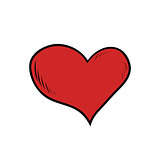 Red heart Valentine
