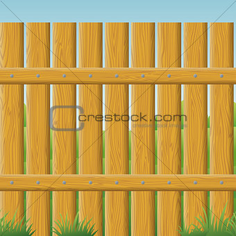 Wooden fence, seamless
