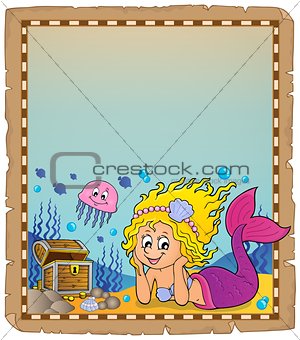 Parchment with mermaid topic 3