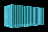 Shipping container. X-ray image