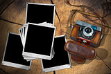 Old Camera and Instant Photo Frames