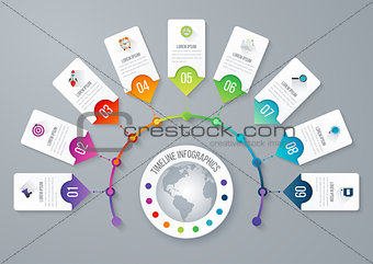 Business infographic. Vector illustration.