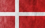 Danish grunge flag background