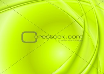 Bright green wavy background