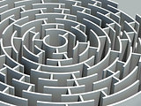 Circular 3d maze