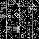 Abstract geometric seamless pattern for your design