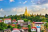 Yangon Myanmar Skyline