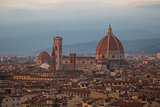 Florence Cathedral at sunset light. Tuscany. Italy.
