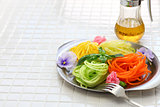 healthy diet vegetable noodles salad