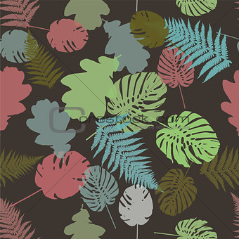 Colorful leaf background, eps10 vector