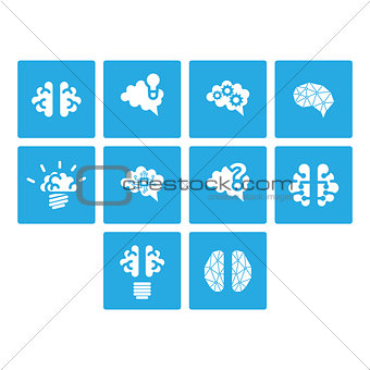 Brain Icon Set