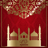 Decorative Eid Mubarak background 