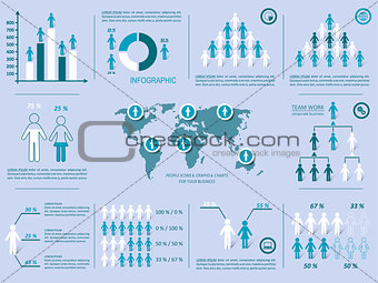Vector demographic people icons