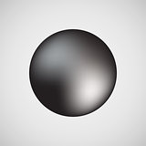 Black Bubble Icon Badge with Light Background