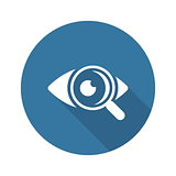 Ophthalmology and Medical Services Icon. Flat Design.
