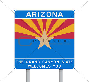 Arizona state road sign