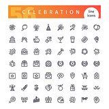 Celebration Line Icons Set