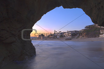 Keyhole cave at Pearl Street Beach in Laguna Beach