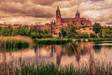 Salamanca, Spain: The old town, The New Cathedral, Catedral Nueva and Tormes river