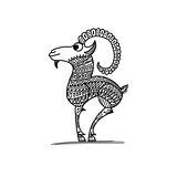 Goat, sketch for your design