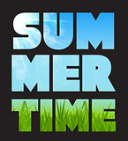 Summer Time Abstract Background. Vector Illustration