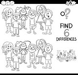 difference activity coloring page