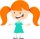 girl with pigtails cartoon character